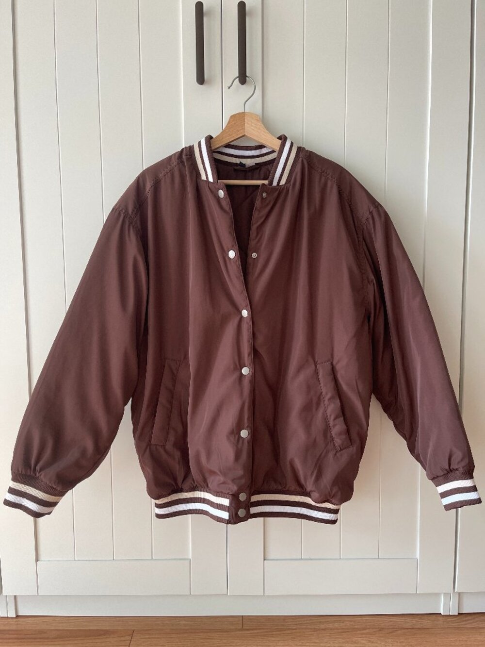 Oversized Varsity Bomber Jacket